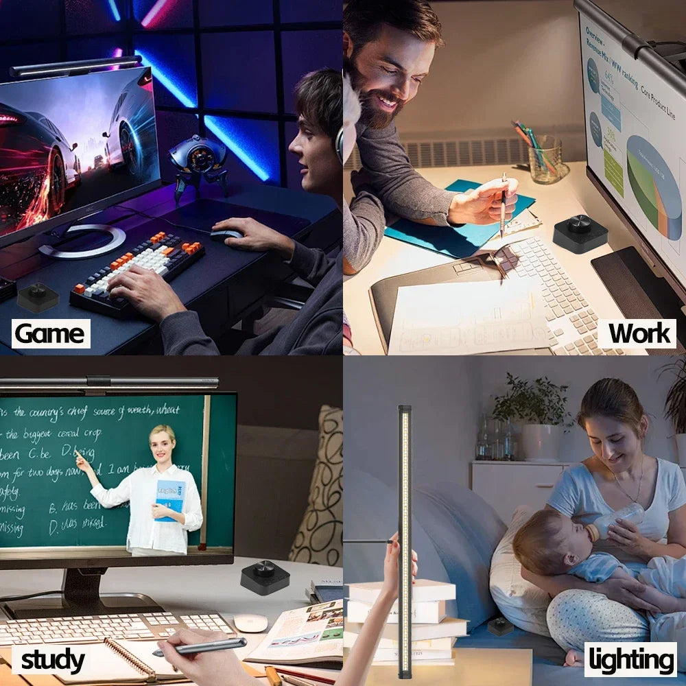 LED Monitor Light Bar — RGB Desk Lamp for Work & Gaming