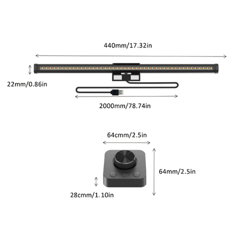 LED Monitor Light Bar — RGB Desk Lamp for Work & Gaming