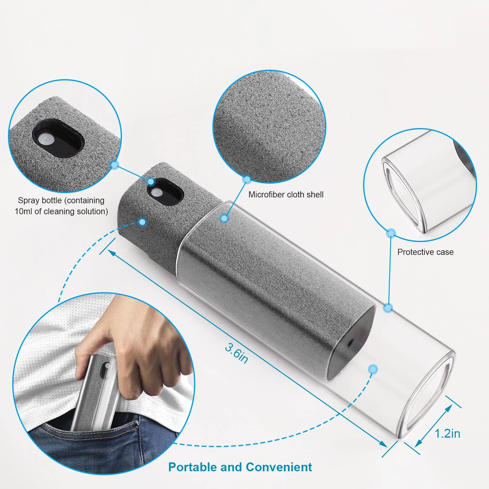 2-in-1 Ultimate Screen Cleaner & Microfiber Mist