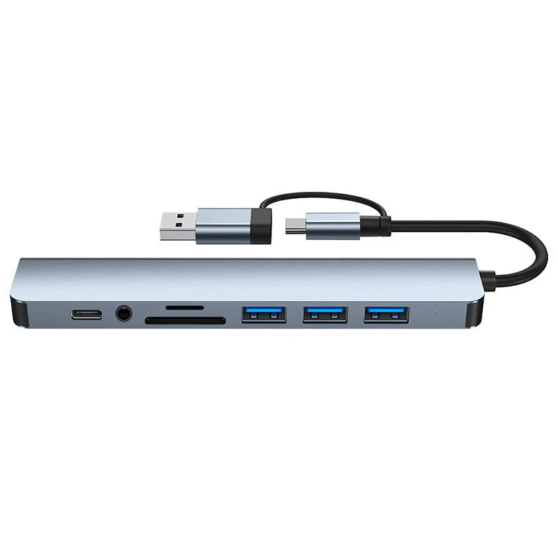 Multi-Port USB-C Adapter with 4K HDMI & Audio Jack