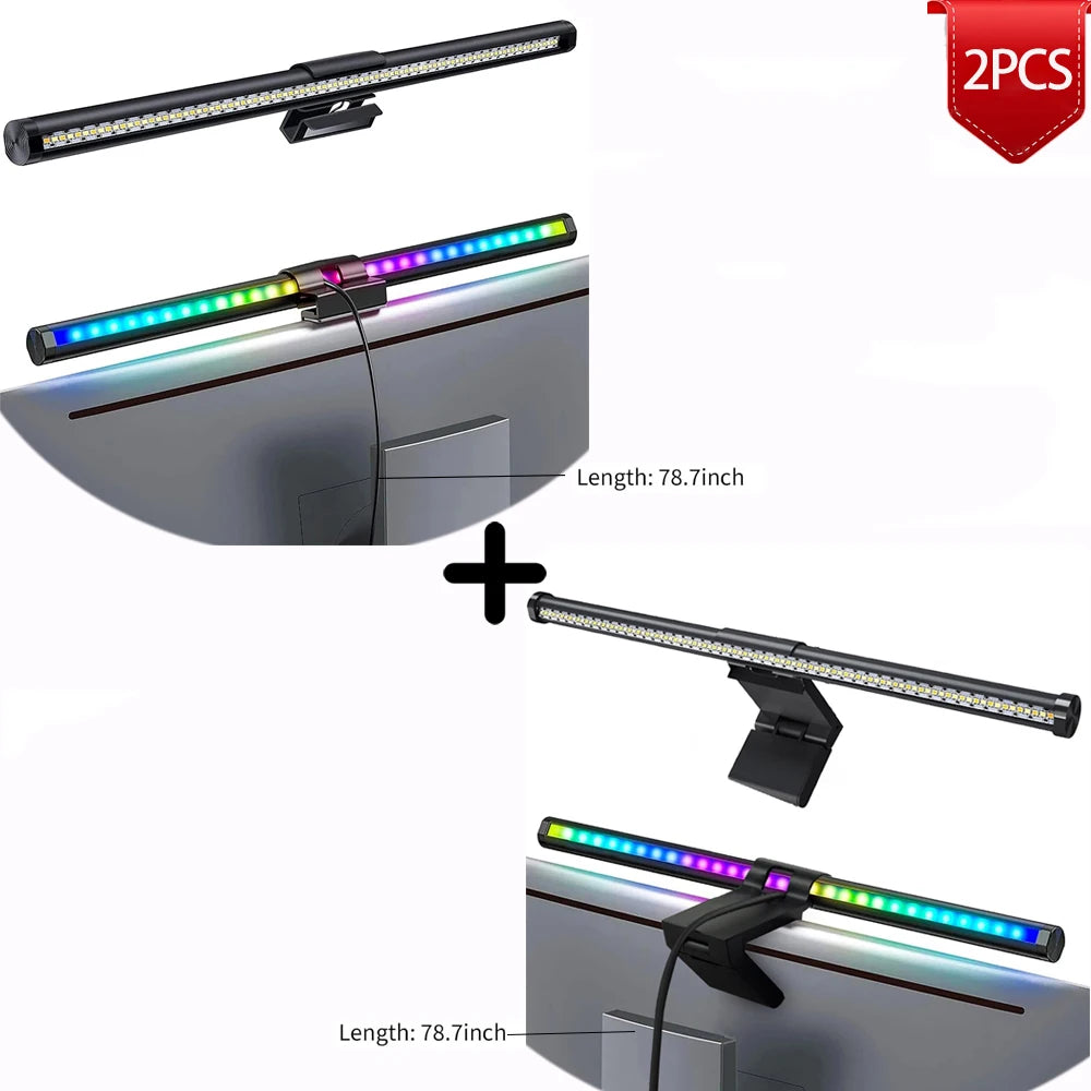 LED Monitor Light Bar — RGB Desk Lamp for Work & Gaming