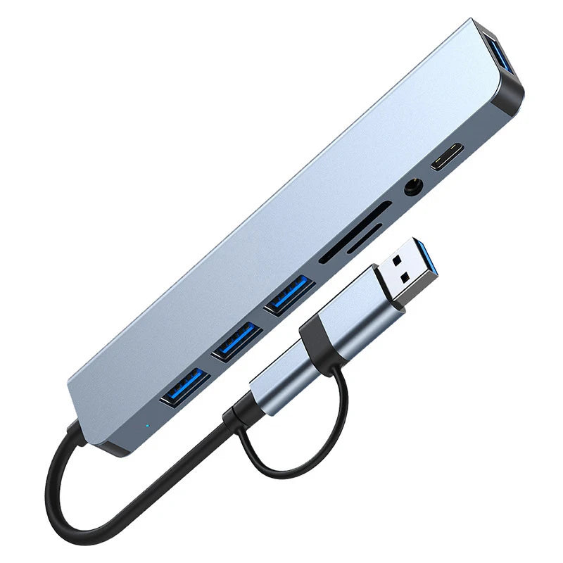 Multi-Port USB-C Adapter with 4K HDMI & Audio Jack