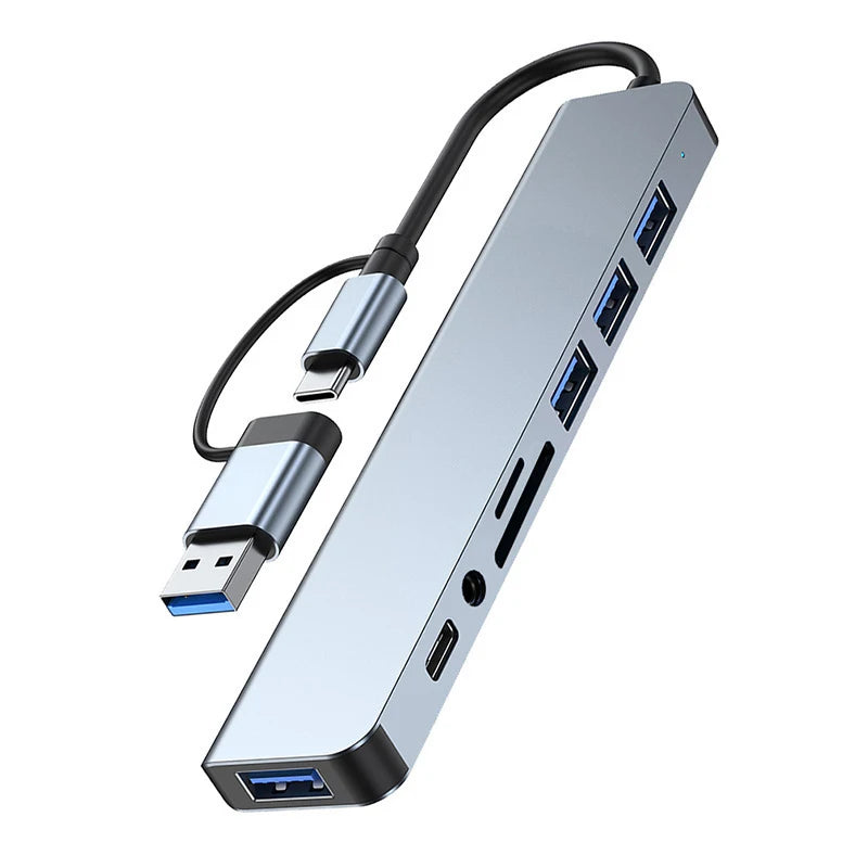 Multi-Port USB-C Adapter with 4K HDMI & Audio Jack