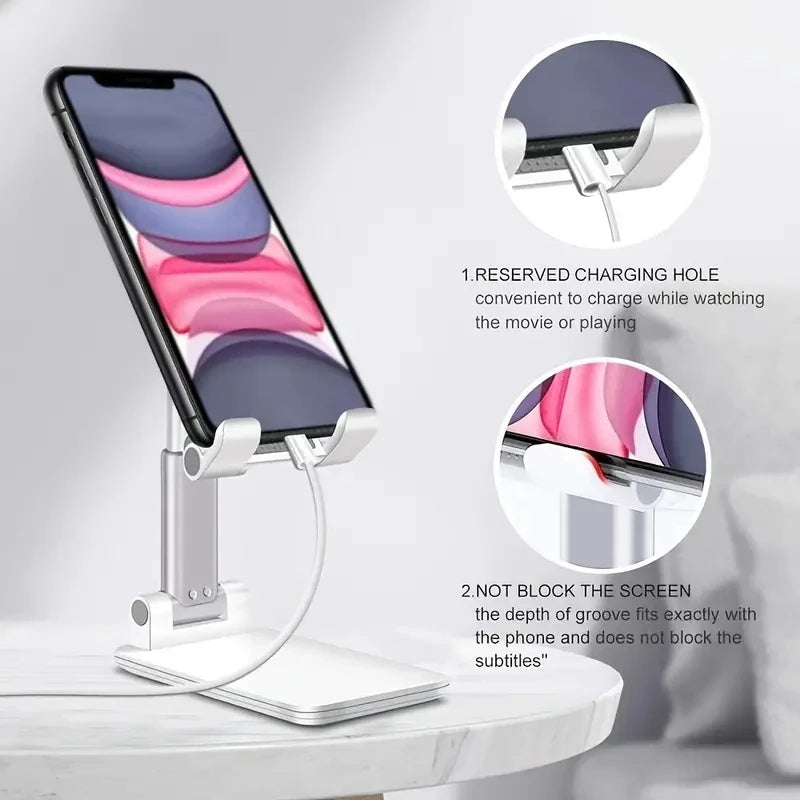 Adjustable Ergonomic Desk Holder for Smartphones & Tablets