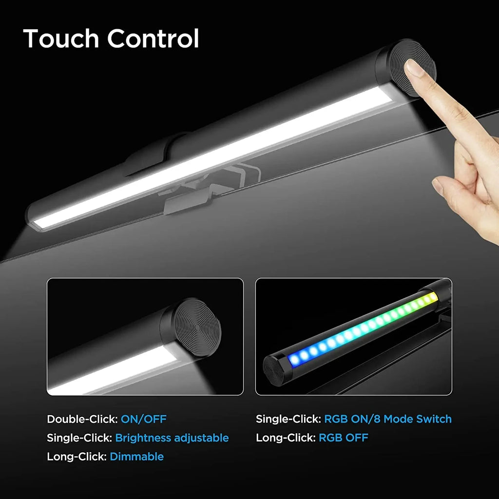 LED Monitor Light Bar — RGB Desk Lamp for Work & Gaming