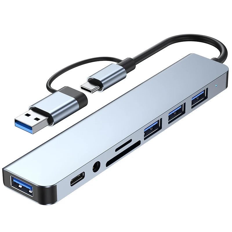 Multi-Port USB-C Adapter with 4K HDMI & Audio Jack