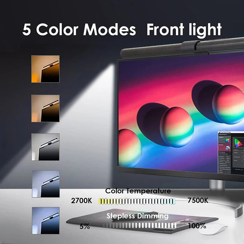 LED Monitor Light Bar — RGB Desk Lamp for Work & Gaming