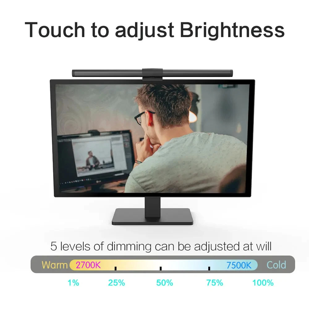 LED Monitor Light Bar — RGB Desk Lamp for Work & Gaming
