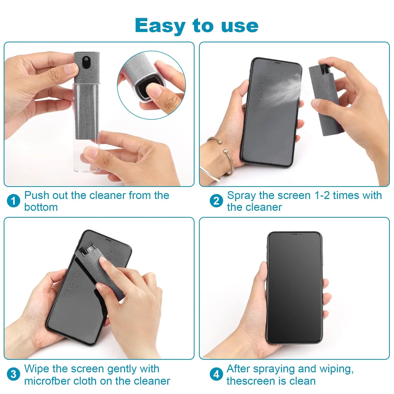 2-in-1 Ultimate Screen Cleaner & Microfiber Mist
