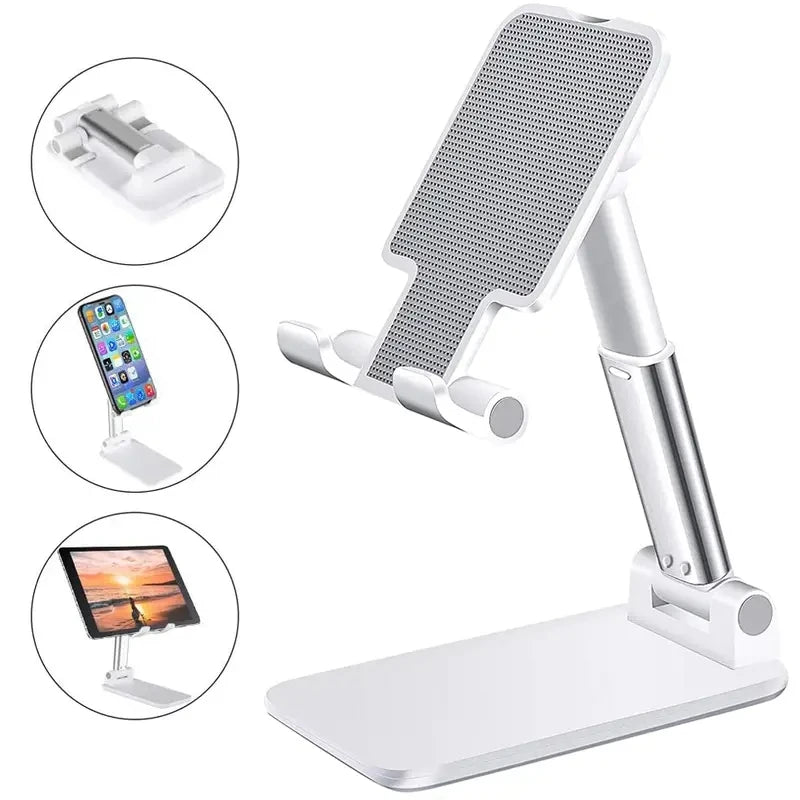 Adjustable Ergonomic Desk Holder for Smartphones & Tablets