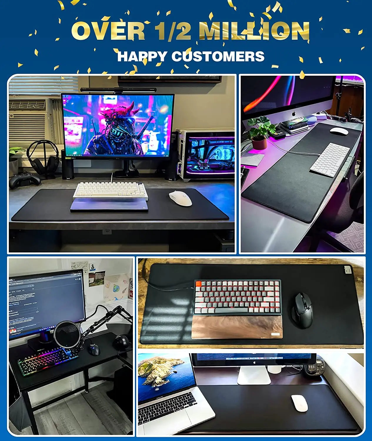 XXL Desk Mouse Pad — Large Non-Slip Gaming & Office Mat