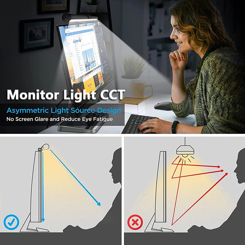 LED Monitor Light Bar — RGB Desk Lamp for Work & Gaming