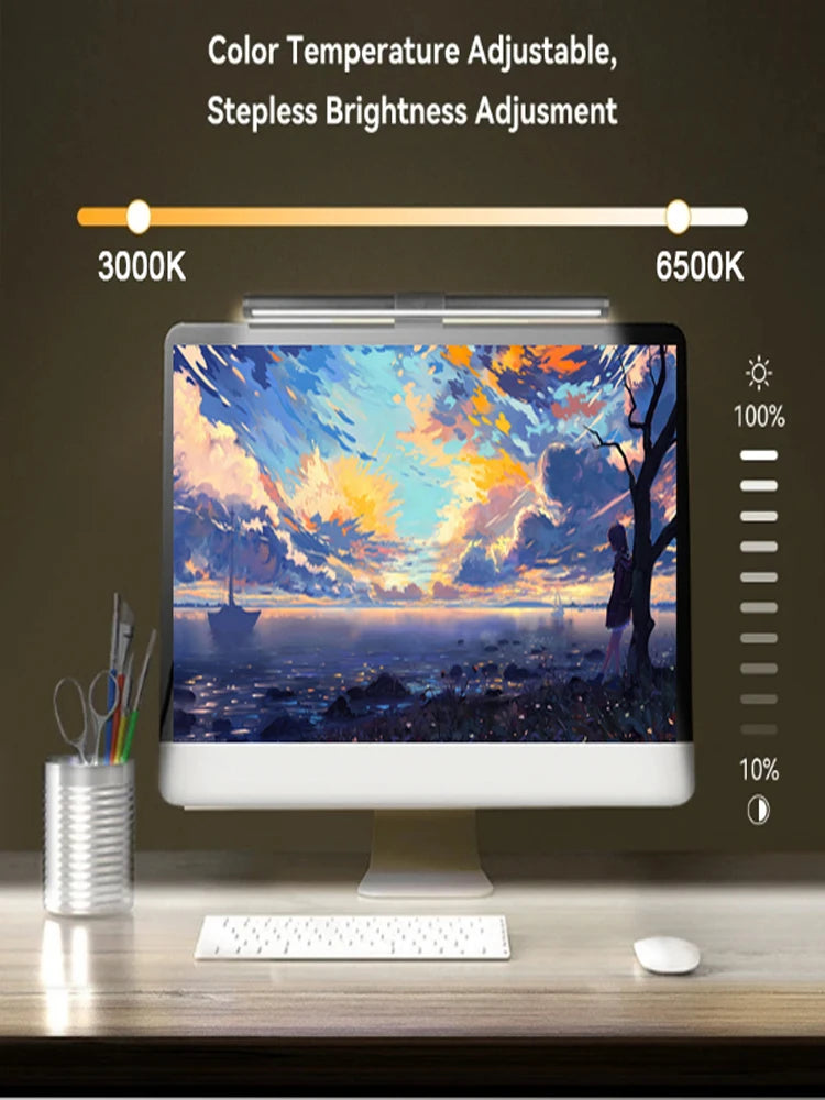 LED Monitor Light Bar — RGB Desk Lamp for Work & Gaming
