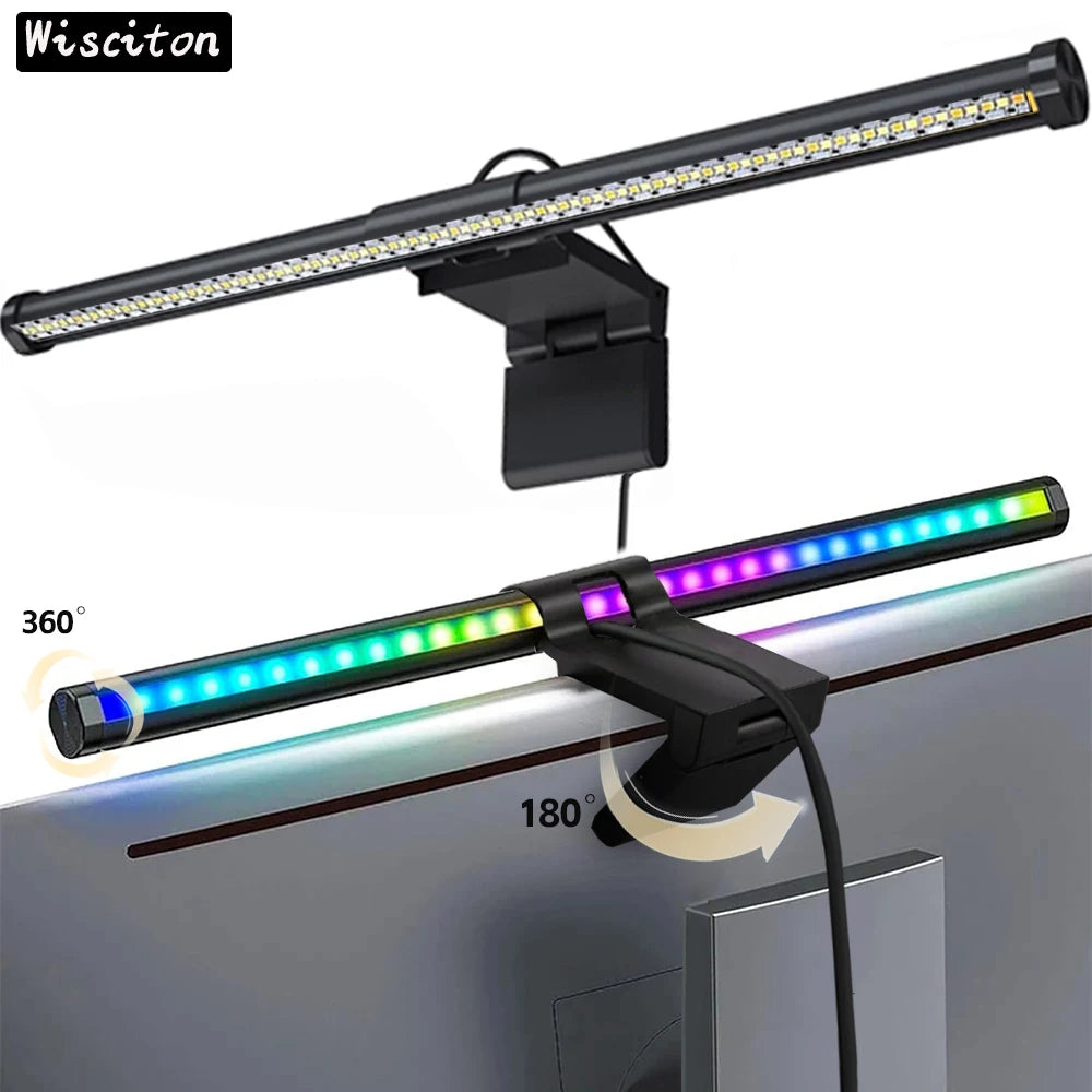 LED Monitor Light Bar — RGB Desk Lamp for Work & Gaming